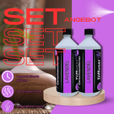 2x1 L Raumduft Nachfüllflasche f Diffuser Lufterfrischer Lavendel Geruchsvernich