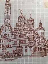 Zeichnung braune Tinte auf
