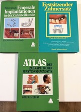 3 Zahnmedizinische Fachbücher -Implantation - Zahnersatz - Funktionsdiagnostik