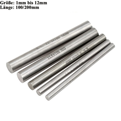 ø1mm ø12mm hss rundstahl - Ø1mm,
