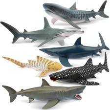 6 Stück Hai Tiere-Figuren Set