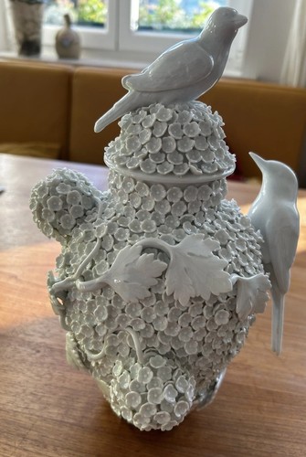 Prunkvase schneeballmotiv - prunkvase,