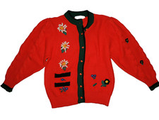 Strickjacke-Gr.38 bis 42 tragbar-stretchig-um 1980