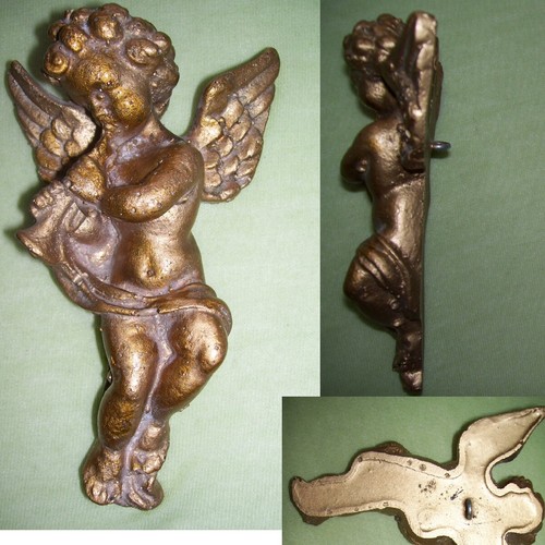 Gold engel putte keramik - keramik, o