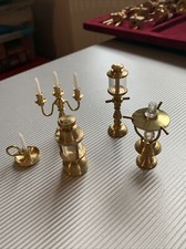 5x Miniatur Messing Laterne Kerzenständer Mayfair Collection Miniaturen-Schatz