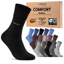 Comfort Diabetiker Socken ohne Gummi Herren Damen Baumwolle ohne Naht 10-30 Paar