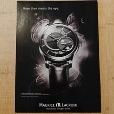 Maurice Lacroix Pontos GMT 2007 Vintage Werbung Anzeige Advert Werbeanzeige