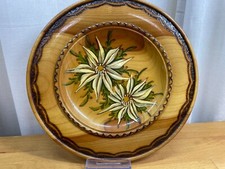 Wandteller aus Holz zum Aufhängen Dekoteller Landhausstil Vintage