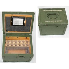 Original Bundeswehr Holzkiste mit Deckel Holzbox  20 x 15,5 x 15,5 cm