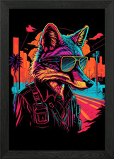 Red Fox Spy Gangster Gerahmtes
