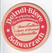 SCHWARZACH, DEINDL - BRÄU, Biereckel 2 seitig bedruckt, ca 11 x 0,2 cm
