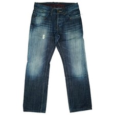 Tommy Hilfiger Rogar Herren Jeans Hose straight Leg 46 S W30 L28 blau used Look