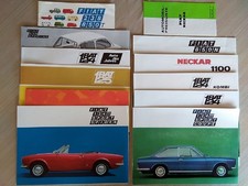 Fiat Prospekte Konvolut 124