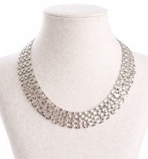 Statement Kette Silberfarben