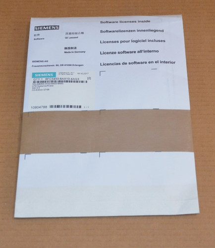 Siemens 6fc5453 6ax10 - siemens, 6fc5453-6ax10-4ag3