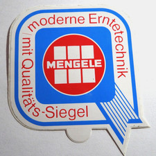 Werbe-Aufkleber Mengele