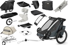 Thule Chariot Cross 1er Single Multisport Fahrradanhänger Anhänger Dark Slate...