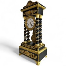 Portaluhr Kaminuhr Tischuhr Napoleon lll Uhr Revision NEU mit Rechnung &Garantie