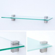 Glasregal Bad Regal Wand Glas Ablage Regale Boden - 8mm ESG - Kantenschliff