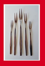 5 Fleischgabeln WMF Besteck Cromargan poliert FRANKFURT von Heinz Pfeiffer