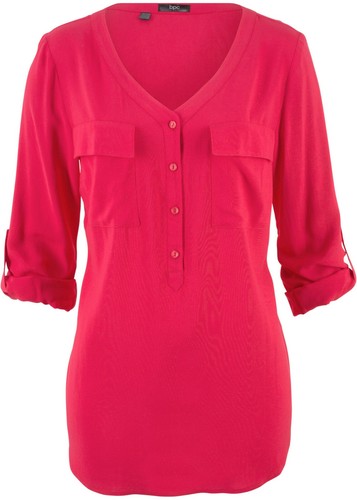Damen bluse rot - bluse,