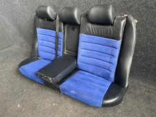 LEDER ALCANTARA Rücksitzbank Rückbank Audi S4 A4 B5 Avant schwarz blau