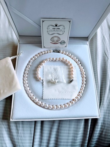 Schmuckset perlen halskette - schmuckset,
