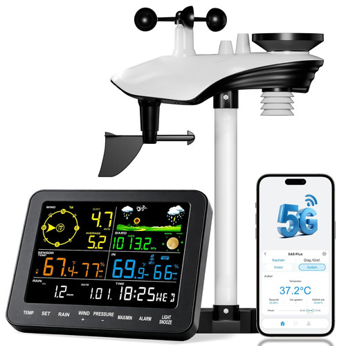 Wlan wetterstation mit app - 5g,