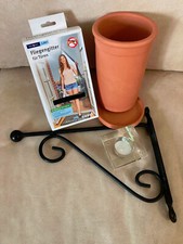 6tlg Haushaltshelfer Set Ton FLASCHENKÜHLER Fliegengitter TEELICHT Wandhalter