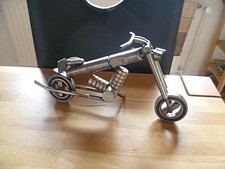 Motorrad Chopper Modell Metall Länge 34 cm  Selbstbau