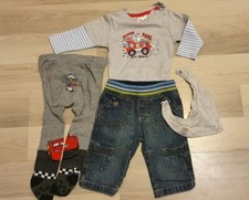 Kleiderset Baby Jungen 62 feuerwehr cars halstuch jeans