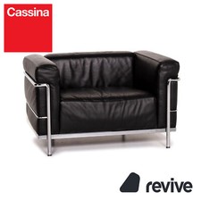 Cassina Le Corbusier LC 3 Leder Sessel Schwarz #14713
