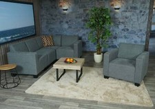 B-Ware Modular Sofa-System Couch-Garnitur Moncalieri 4-1 grau