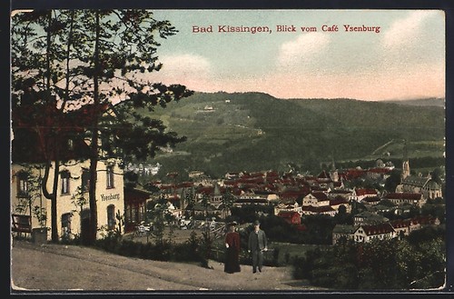 Ansichtskarte bad kissingen - ansichtskarte,