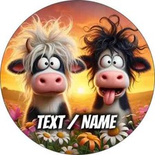 Kuh Tortenaufleger Party Deko