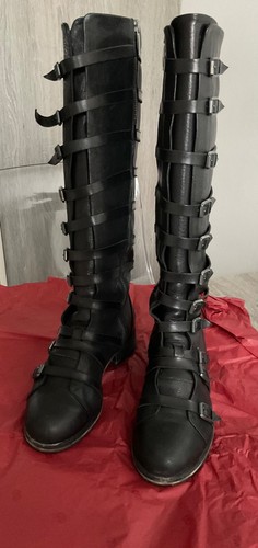 Damen lederstiefel aus - lederstiefel,
