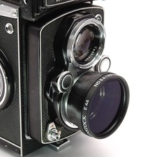 Ausgeknipst Bay 1 Gegenlichtblende mit 46mm Filtergewinde für Yashica Mat 124G