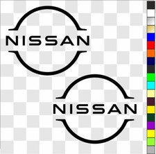 Nissan (3) x 2 Aufkleber Decals Logos Badges Auto usw. verschiedene Größen/Farben