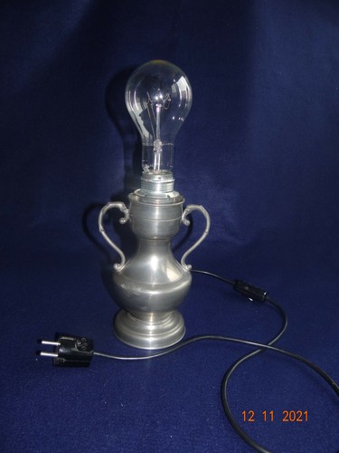Lampe zinn tisch leuchte - lampe,