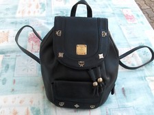 Original MCM Vintage schwarz Rucksack kleines Model (Made in Germany)