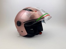 Jethelm M 57 58 cm Motorroller Helm Rose Metallic Visier Scooter Motorrad