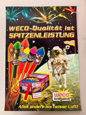 WECO Feuerwerk Plakat Vintage