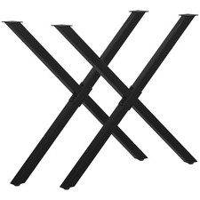 2 Stück Stahl Tischbeine