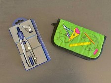 Zirkel, Schulzirkel von Staedtler Noris Club 550 01 inkl. grüner Zirkeltasche