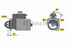BOSCH 0 986 023 180 Starter Anlasser 2,2kW für FORD Ranger (ET) RANGER (ER, EQ)