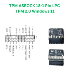TPM 2.0 ASROCK 18-1 pin LPC | Trusted Platform Modul | Windows 11 | NEU