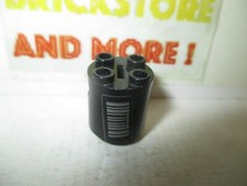 Lego - 1x Stein rund 2x2x2 Roboter Körper Barcode Muster auf beiden Seiten 30361pb007