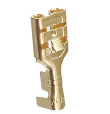 25-100stk 6,3 Kabelschuhe Flachstecker Hülsen Messing Crimp Stecker Car Motorrad