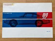 Porsche 912 F Modell Broschüre Prospekt IAA 1965 Original Exponat aus Archiv