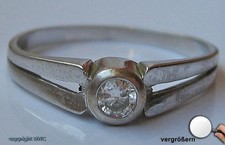 Ring mit Solitär Brillanten Diamanten in aus 14 Kt. Gold 585 er 60 Fein!